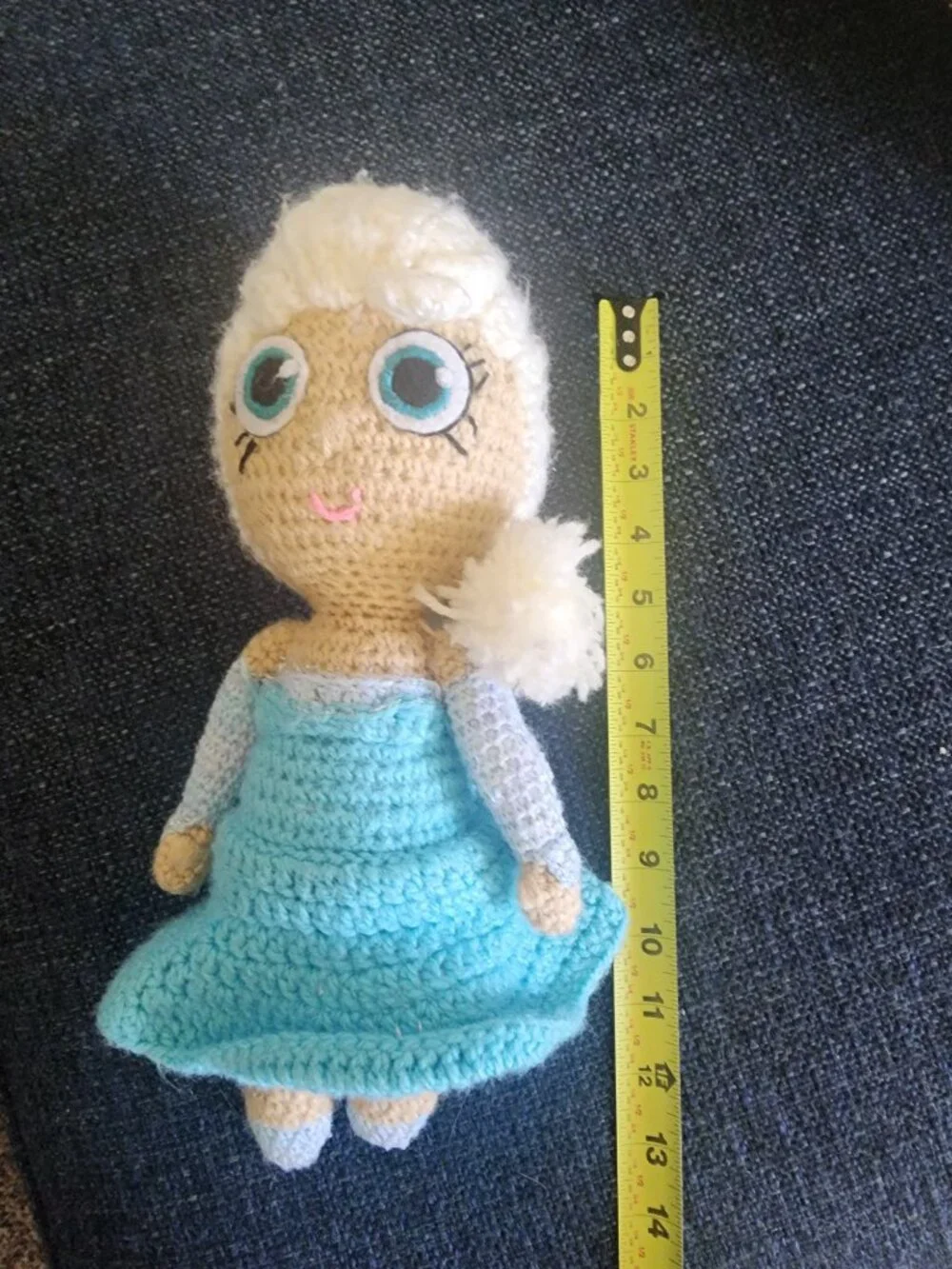 Handmade Crochet Elsa Inspired Doll 13